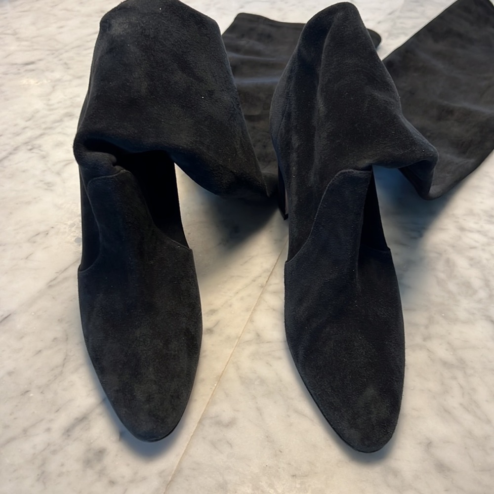MANOLO BLAHNIK  authentic over the knee suede boots - Picture 2 of 10